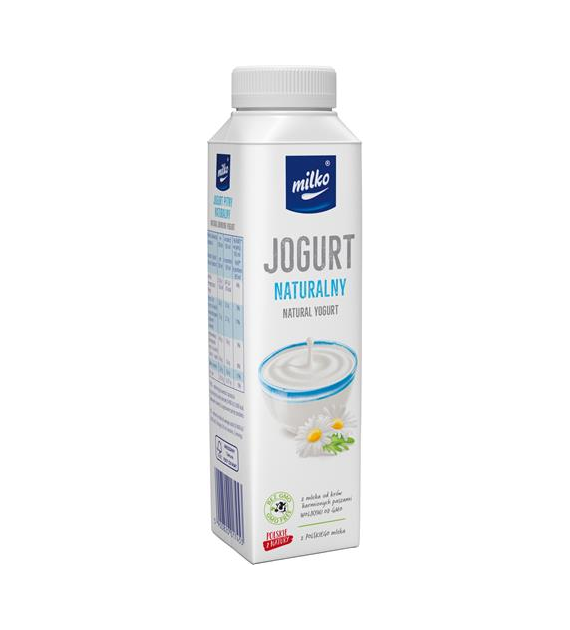 MILKO Jogurt naturalny 330ml /6