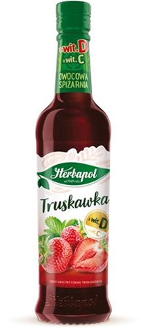 HERBAPOL Syrop Ow.Spiż. 420ml Truskawka /8/