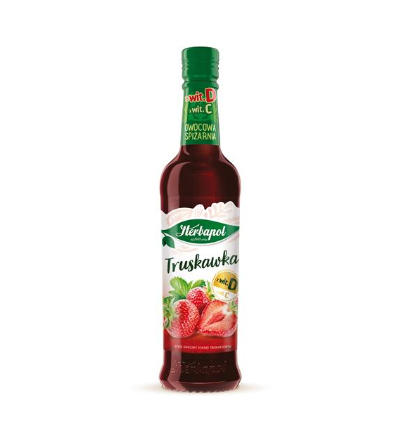 HERBAPOL Syrop Ow.Spiż. truskawka 420ml /8