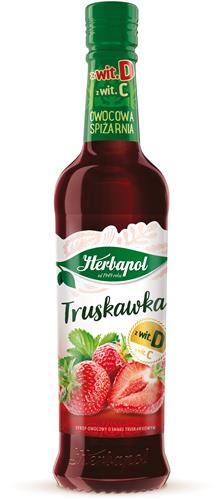 HERBAPOL Syrop Ow.Spiż. 420ml Truskawka /8/