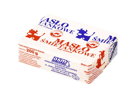 RADOMSKO Masło śmietankowe 200g kostka /50