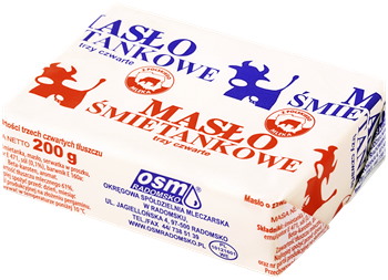 RADOMSKO Masło śmietankowe 200g kostka /50/