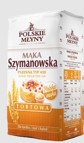 SZYMANÓW Mąka tortowa szymanowska 1kg typ 450 /10/