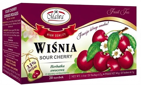 MALWA Herbata owocowa exp. wiśniowa 20t/12