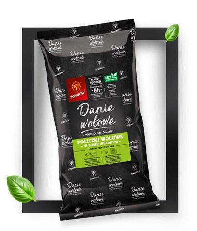 W- SOKOŁÓW Policzki wołowe wolno gotowane 0,6kg.