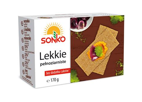 SONKO Pieczywo lekkie pełnoziarniste 170g /10/
