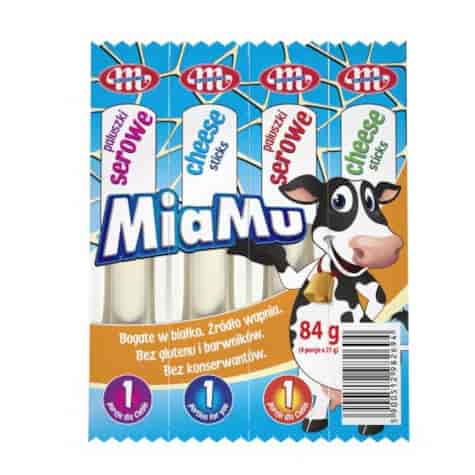 MLEKOVITA Paluszki serowe MiaMu 4x21g /12