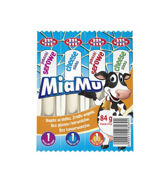 MLEKOVITA Paluszki serowe MiaMu 4x21g /12