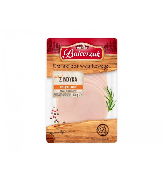 W- BALCERZAK Plastry 100g pierś z indyka /10