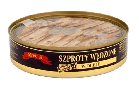 MK Szprot w oleju wędzony 160g/12/