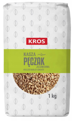 KROS Kasza jęczmienna pęczak folia 1kg /10