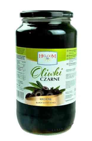 GREEK Oliwki czarne krojone 900g/450g/6