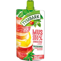 TYMBARK Mus truskawka 120g /12