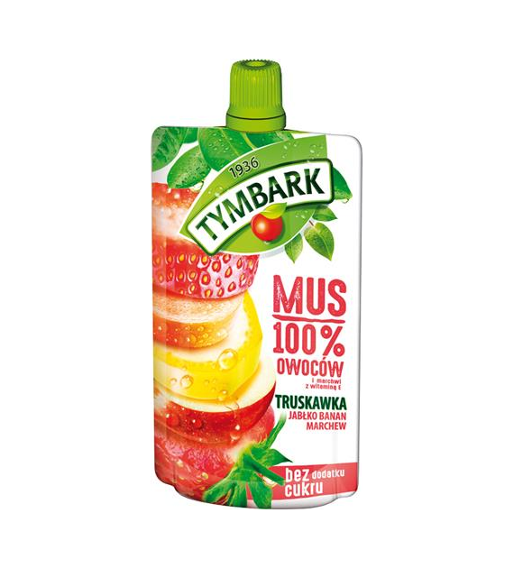 TYMBARK Mus truskawka 120g /12