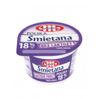MLEKOVITA Śmietana 18% bez laktozy 200g /12