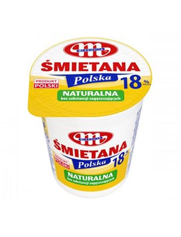 MLEKOVITA Śmietana 18% 400g /12/