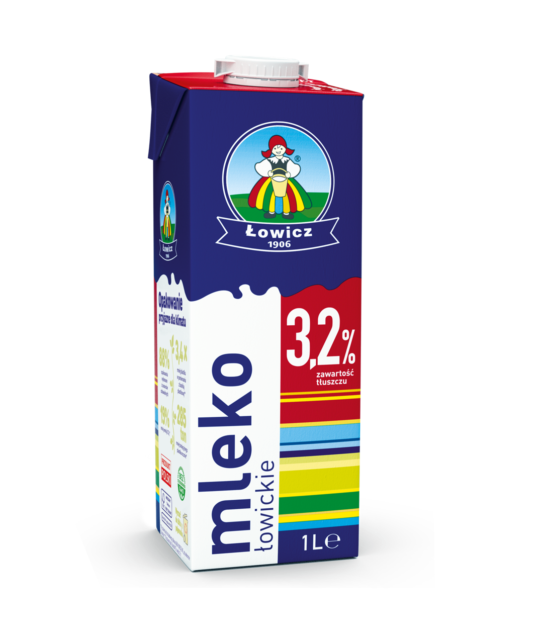 ŁOWICZ  Mleko UHT 3,2% 1l Premium /12/