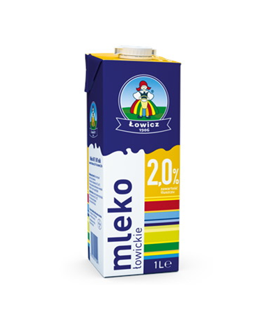 ŁOWICZ  Mleko UHT 2% premium 1l /12