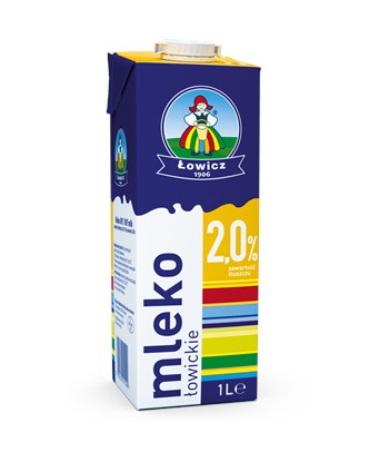 ŁOWICZ  Mleko UHT 2% PREMIUM 1l /12