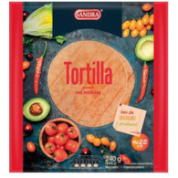 SANDRA Tortilla pomidorowa 25cm*4 szt. /20