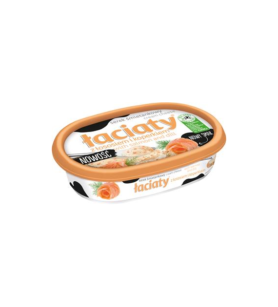 MLEKPOL ŁACIATY Serek śmiet. z łososiem 135g /12