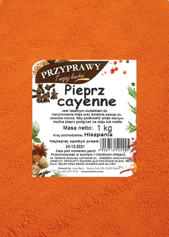 ORZESZEK G Pieprz cayenne 1kg /1/