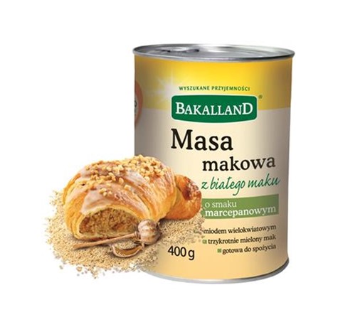 BAKALLAND 400g Masa makowa biała /6/