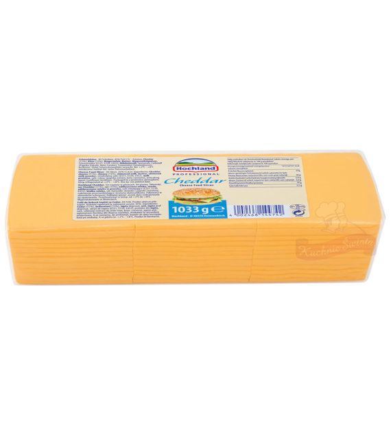 HOCHLAND Ser cheddar topiony plastry 1033g /8