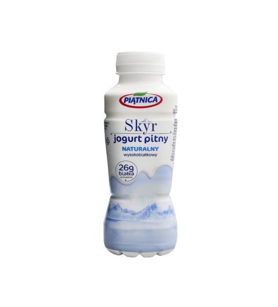 PIĄTNICA Jogurt pitny Skyr naturalny 330g /12