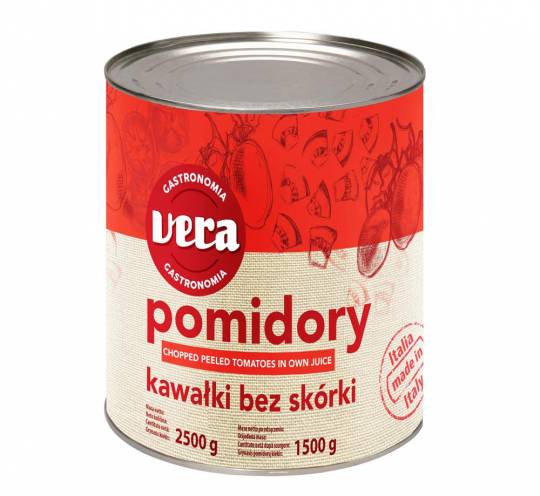 LIMPOL VERA Pomidory krojone 2,55kg /6/