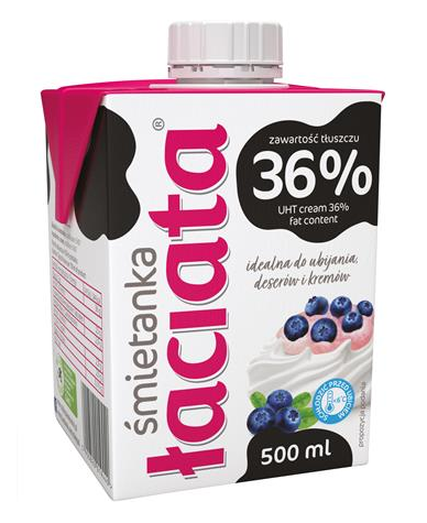 ŁACIATE Śmietana UHT 36% 0,5l /8