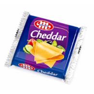 MLEKOVITA Ser topiony plastry Cheddar 130g /12