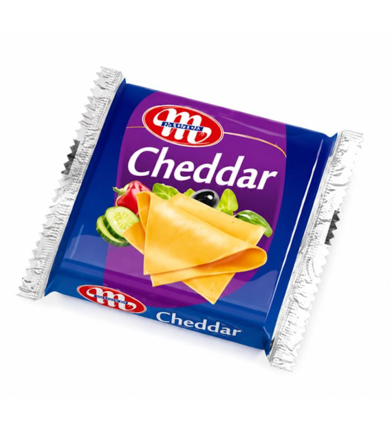 MLEKOVITA Ser topiony plastry Cheddar 130g /12