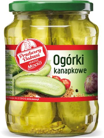 MOSSO Ogórki kanapkowe 720ml /6