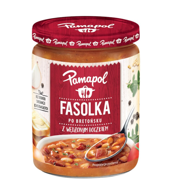 PAMAPOL Fasola po bretońsku z boczkiem 500g/8