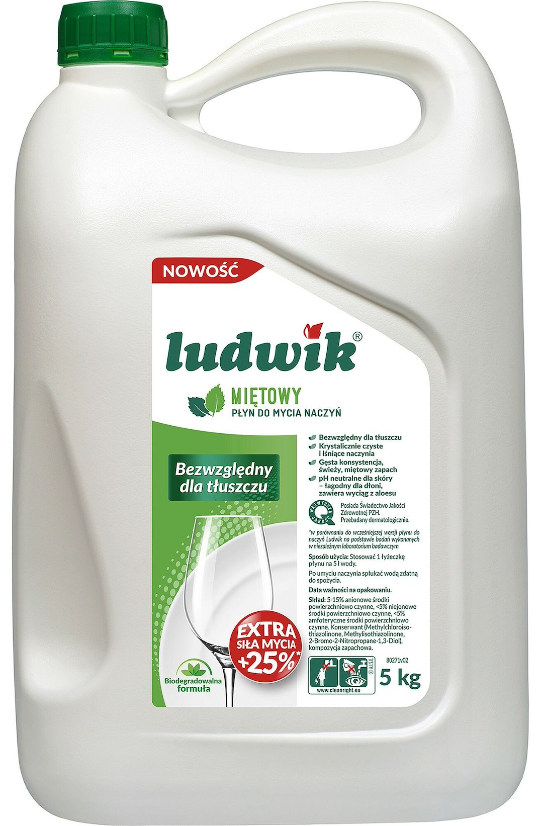 CHEMIA Płyn do naczyń Ludwik miętowy 5l